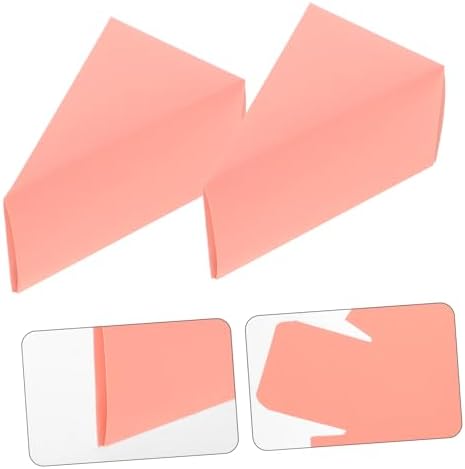 IMIKEYA Practical Sugar Container 50pcs Triangle Cake Boxes Elegant Cases for Party Wedding Birthday Pink