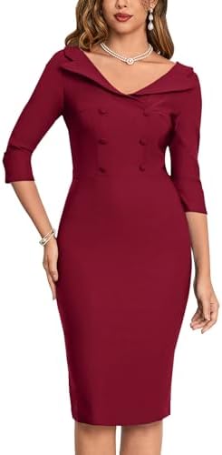 MUXXN Women's Classic Vintage Sweetheart Neckline Cocktail Prom Tea Dress