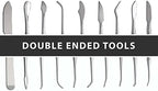 SURGICAL ONLINE Stainless Steel Wax Carvers Set, Pottery & Polymer Clay Tools, Sculpting Kit with Carrying Case