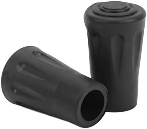 ZJchao Walking Stick Tips, Trekking Pole Tips Rubber Walking Cane Tips with 4pcs for Hiking