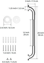 20 Inch Anti Slip Shower Grab Bar, Munzong Stainless Steel Bathroom Grab Bar, Satin Brushed Nickel Knurled Bathroom Balance Bar,Safety Hand Rail Support Handicap Elderly Senior Assist Bath Handle