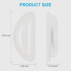 10-Pair Anti-Slip Eyeglass Nose Pads, Soft Silicone with Sticky Backing, Clear, Eyeglass Repair Kits