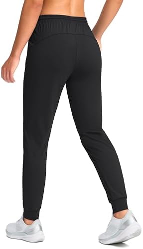 G Gradual Women's Joggers Pants with Zipper Pockets Tapered Running Sweatpants for Women Lounge, Jogging