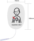 XFT AED Trainer Pads, 5 Pairs Practice Trainer Pads for XFT Mini AED Trainer Pads (Child Pads), Use for XFT-D0009, XFT-120N, XFT-120NB, Replacement AED Trainer Pads, CPR Traing Pads