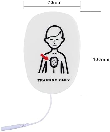 XFT AED Trainer Pads, 5 Pairs Practice Trainer Pads for XFT Mini AED Trainer Pads (Child Pads), Use for XFT-D0009, XFT-120N, XFT-120NB, Replacement AED Trainer Pads, CPR Traing Pads