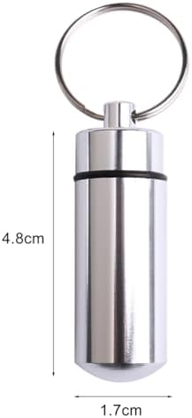 3 pcs Waterproof Aluminum Pill Box, Pocket Pill Storage Case Medicine Holder Medicine Case Tablet Container for Outdoor Travel Camping
