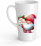 White Ceramic Kids Nain Mug - Large 483 ml, Perfect for Hot Chocolate or Milk, Fun and Easy to Use