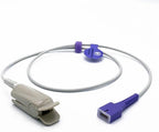 Compatible Nellcor DS100A Probe, Reusable Electronic Sensor Adult Finger Clip 3.2 ft 9 Pins Connector