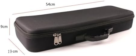 harayaa Case EVA Hard Fishing Rod Reel Storage Bag Shockproof Zipper Portable Tackle Organizer Waterproof Compartmentalized Design Suitable