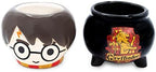 Silver Buffalo Harry Potter Gryffindor Cauldron 2pc Ceramic 3D Sculpted Mini Cup Set, Perfect as a Sugar, Cream, or Milk set, 3.5 Ounces