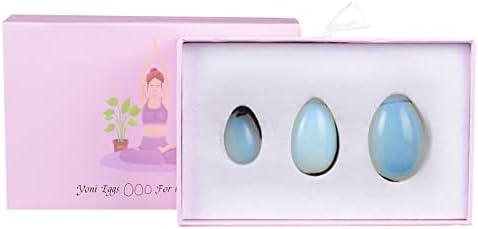 Natural Rose Quartz Yoni Egg Set Drilled Jade Eggs Women Kegel Exerciser Crystal Balls Massage Stone,Opal