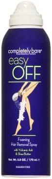 completely bare easy OFF Foaming Hair Removal Spray - Moisturizing Shea Butter & Aloe Vera