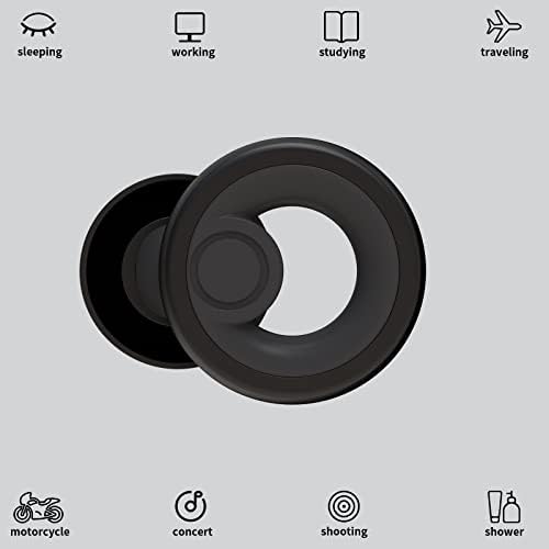 Ear Plugs for Noise Cancelling Ear Protection EarPlugs for Sleep,Concerts,Work,Study,8 Size Eartips with Small Box,Perfect -30dB Silicone Earplugs for Noise Reduction