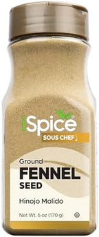 iSpice - GROUND FENNEL SEED POWDER 6oz (170g) (Ground)
