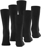 FALKE Men's Airport 3-Pack Mid-Calf Dress Socks, Merino Wool Cotton, 3 Pairs