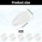 Eyeglass Nose Pads, 2.5 mm Thickness Adhesive Anti Slip Eyeglasses Nose Grips with Airbag Heightened Teardrop Replacement Noses Pads for Sunglasses Eyeglasses Reading Glasses (5 Pairs, Clear)