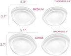 Silicone Bra Inserts-Clear Gel Push Up Breast Pads - Bra Padding Bust Enhancer Bust Push up Pads Swimsuit
