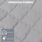 Grounding Mat, 35x50 Inch, Cotton Grounding Pad with Silver Fiber, Grounding Mat for Bed, Improves Sleep Wellness, Gray