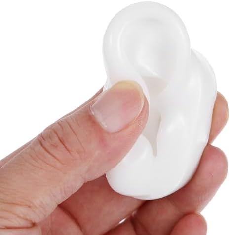 UKCOCO Silicone fake Ear, Model Soft Earmold Ear Displays Earphone Earrings Jewelry Show Props for Displays Practice Teaching Tool 1 Pair-