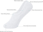 DIBAOLONG Womens No Show Socks Non Slip Flat Boat Line Low Cut Socks (6-12 Packs)