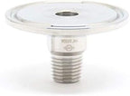 QiiMii 1.5 Inch Tri Clamp Tri Clover Fittings to NPT 1/4 Inch Male Thread Adaptor, Stainless Steel 304