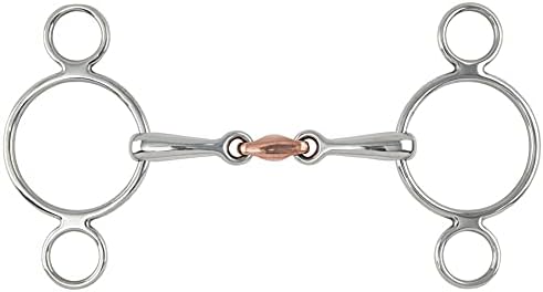 Shires Equestrian Two Ring Copper Lozenge Gag Bit