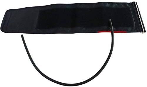 Adult Extra Longer Manual Blood Pressure NIBP Cuff, 22-42 cm arm Circumference Single Tube NIBP Cuff with Pressure Gauge and Inflation Bulb Dark Blue Color