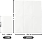 Vplus 600 Pack Paper Napkins Guest Towels Disposable Premium Quality 3-ply Dinner Napkins Disposable Soft, Absorbent, for Kitchen, Wedding, Parties, Dinners or Events(White)