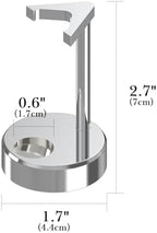 Linkidea Premium Men's Razor Stand, Safety Razor Holder Compatible with Vikings Blade the Chieftain, Merkur 34C, 700002, 23C, 38C, Shaving Tool Organizer for Bathroom Counter (Silver)