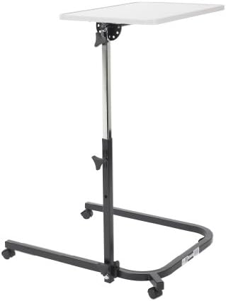 Drive Medical Pivot and Tilt Adjustable Overbed Table