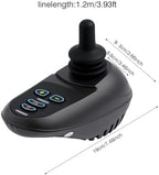 Electric Wheelchair Joystick Controller, 24V DC Mobility Control Handle with Adapter Cable ML2P Replacement Joystick for Power Wheelchair Scooter Ergonomic Design for Seniors Disabled and Caregivers