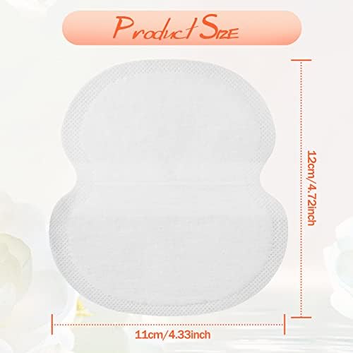 Zhanmai 120 Pcs Underarm Sweat Pads for Women Men Armpit Disposable Non Visible Unflavored Sweat Pads Comfortable Adhesive Dress Shields Armpit Protection Guards