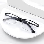 LJIMI Transition Photochromic Progressive Multifocus Reading Sunglasses UV Protection Sun Reader Blue Light Blocking Glasses