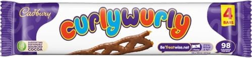 Cadbury Curly Wurly Chocolate 4pk (21.5g x 4) 86g (Pack of 1)