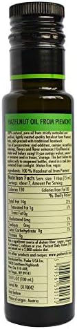 PÖDÖR Premium Hazelnut Oil from Piedmont Hazelnuts - 3.4 fl. Oz. - Cold-Pressed, 100% Natural, Unrefined and Unfiltered, Vegan, Gluten-Free, Non-GMO in Glass Bottle