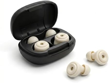 50dB White Noise Cancelling Ear Plugs for Sleeping - Reusable High-Fidelity Earplugs for Snoring, Concerts, Travel, Side Sleepers, Silicone Ear Plugs with 10 Comfort Tips