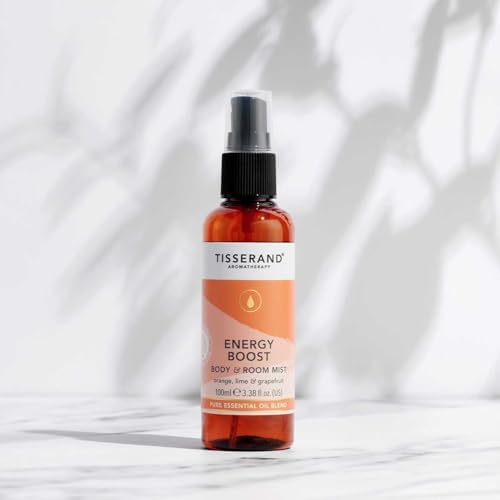Tisserand Aromatherapy,Energy Boost Moodfix Mist,Essential Oil Spray with Orange Lime and Grapefruit,100% Natural Pure Essential Oils,100ml