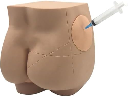 Manikin Teaching Model, Hip Injection Practice Model, Hip Injection Training Simulator Intramuscular, Medicla Practice Training Model for Study Teaching