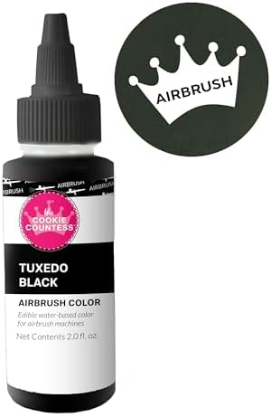 The Cookie Countess - Tuxedo Black Edible Airbrush Color 2oz