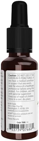 NOW Foods Solutions, Ear Oil, Soothing Herbal Blend, Great on Mild Discomfort or Irritation, 1-Ounce
