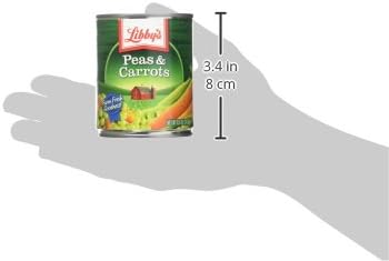 Libby's Peas & Carrots | Deliciously Sweet, Vibrantly Orange Diced Carrots & Succulent Green Sweet Peas | Grown & Made in USA | 8.5 oz (Pack of 12)