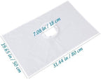UKCOCO Satin Massage Table Sheet with Face Breath Hole, Skin-Friendly Beauty Bed Cover for Spa, Salon & Massage Therapy, Reusable Facial Cradle Pad, White