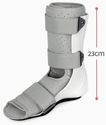 Walking Boot Foot Orthosis Adjustable Non-Slip Sole Ankle Joint Brace Fixed Magic Paste Breathable Removable Lining for Sprains Fractures Ankle,Left-L