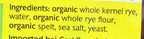 Mestemacher Bread Organic Rye & Spelt bread, 17.6 ounces