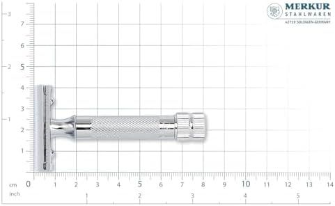 Merkur Mk34c Double Edge Razor with Heavy Duty Short Handle