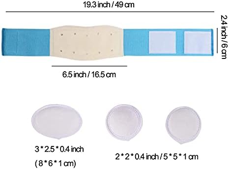 Paskyee Umbilical Hernia Belt Baby Belly Button Band Infant Belly Wrap Abdominal Binder Hernia Truss Support Adjustable Navel Belly Band Newborn Umbilical Cord Blue