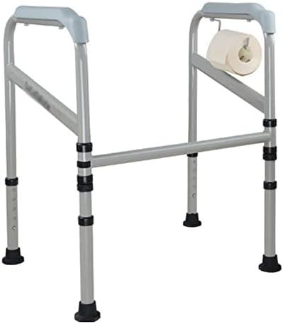 Toilet Safety Frame, Disabled Elderly Toilet Handrails, Foldable Bathroom Toilet Support Frame, Adjustable Height Toilet Armrest Disabled Toilet Assistance Safety Aids