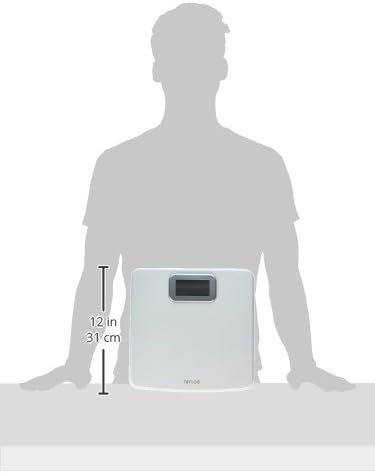 Taylor Precision Products Capacity Digital Bathroom Scale, White, 400 lb