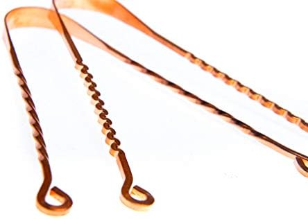 Wonder Care – Copper Tongue Cleaner Couples Pack | Copper Zig zag + Twister Cleaner | Tongue Cleaner Scraper for Adult | Ayurvedic Combo Pack Tongue Cleaner Scraper