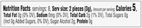 Trident White Peppermint Sugar-Free Chewing Gum, 9 Packs of 16 Pieces (144 Total Pieces)